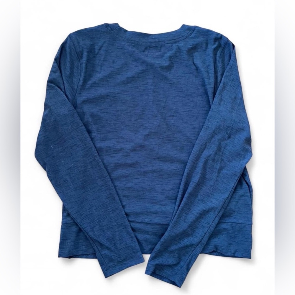 Old Navy Active Black Performance Wrap Long Sleeved Workout Athletic Tee - Picture 2 of 7